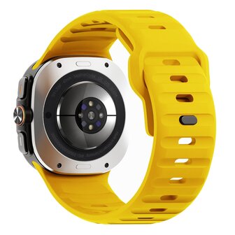 Wave Silikonarmband - Gelb - Samsung Galaxy Watch Ultra 47mm