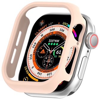 Hartschalengeh&auml;use 46mm (offene Vorderseite) - Hellrosa - Geeignet f&uuml;r Apple Watch 46mm