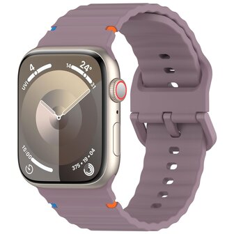 Wave Sportband - Soft Purple - Geeignet f&uuml;r Apple Watch 44mm / 45mm / 46mm / 49mm