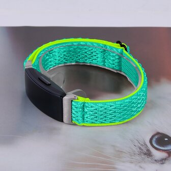 Fitbit Inspire 3 &ndash; Elastisches Solo Loop Nylonarmband - Mintgr&uuml;n