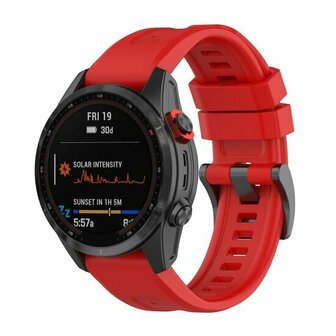 Silikon-Sportarmband - Rot - Garmin Fenix 8 - 43mm