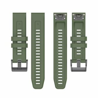 Silikon-Sportarmband - Armee gr&uuml;n - Garmin Fenix 8 - 43mm