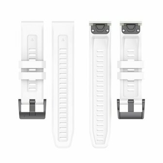 Silikon-Sportarmband - Wei&szlig; - Garmin Fenix 8 - 43mm