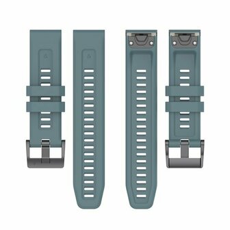 Silikon-Sportband - Grau-Blau - Garmin Fenix 8 - 43mm