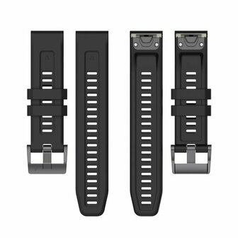 Silikon-Sportarmband - Schwarz - Garmin Fenix 8 - 43mm