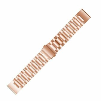 Stahlgliederarmband - Ros&eacute;gold - Garmin Fenix 8 - 43mm