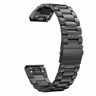 Stahlgliederarmband - Schwarz - Garmin Fenix 8 - 43mm