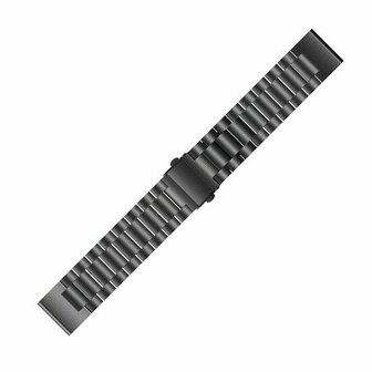 Stahlgliederarmband - Schwarz - Garmin Fenix 8 - 43mm
