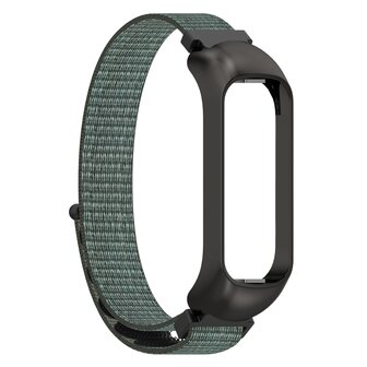 Nylon Sport Loop Armband - Gr&uuml;n/Grau - Samsung Galaxy Fit 2