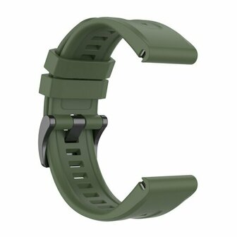 Silikon-Sportarmband - Armee gr&uuml;n - Garmin Fenix 8 - 43mm