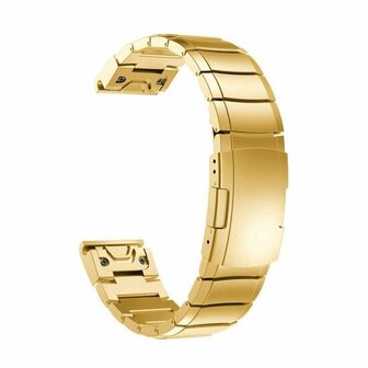 Edelstahl-Gliederarmband - Gold - Garmin Fenix 8 - 43mm