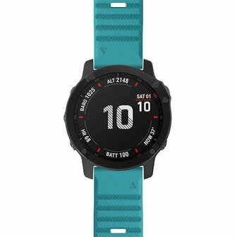 Silikonband - Blau gr&uuml;n - Garmin Fenix 8 / 8 Pro - 51mm
