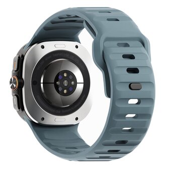 Wave Silikonarmband - Grau-Blau - Samsung Galaxy Watch Ultra 47mm