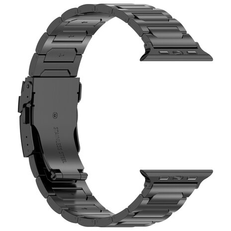 Titan H-Typ Gliederarmband - Schwarz - Geeignet für Apple Watch 38mm / 40mm / 41mm / 42mm
