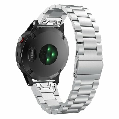 Stahlgliederarmband - Silber - Garmin Fenix 8 / 8 Pro - 51mm