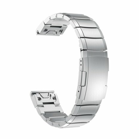 Edelstahl-Gliederarmband - Silber - Garmin Fenix 8 / 8 Pro - 51mm