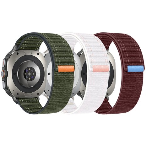 Nylon Wave Armband - Grün - Samsung Galaxy Watch Ultra 47mm