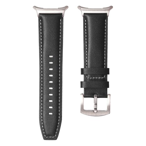 Premium-Lederarmband - Schwarz - Samsung Galaxy Watch Ultra Armbänder - 47mm