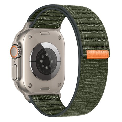 Nylon Wave Armband - Grün - Geeignet für Apple Watch 38mm / 40mm / 41mm / 42mm