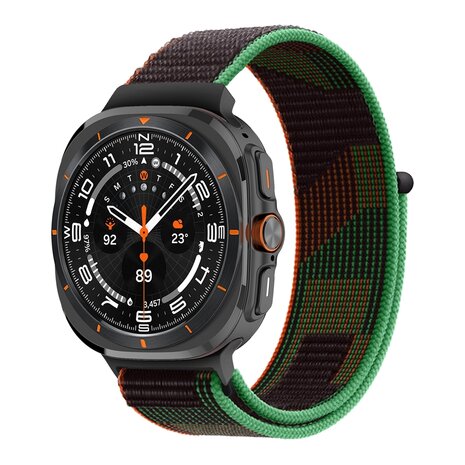Nylon Loop Armband - Grün - Samsung Galaxy Watch Ultra 47mm