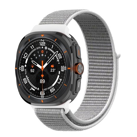 Nylon Loop Armband - Hellgrau - Samsung Galaxy Watch Ultra 47mm