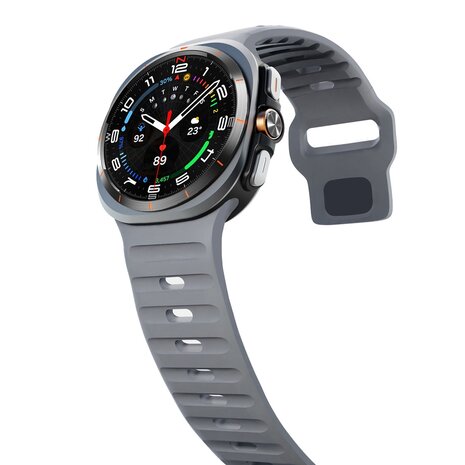 Wave Silikonarmband - Dunkelgrau - Samsung Galaxy Watch Ultra 47mm