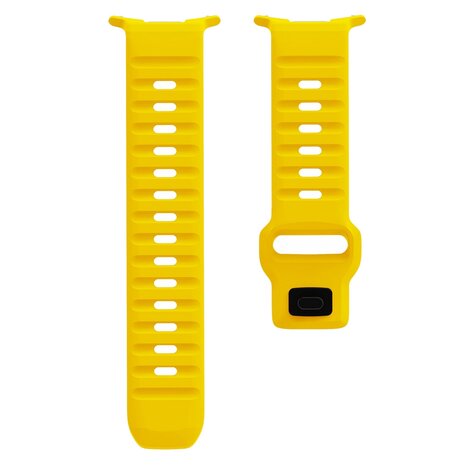 Wave Silikonarmband - Gelb - Samsung Galaxy Watch Ultra 47mm