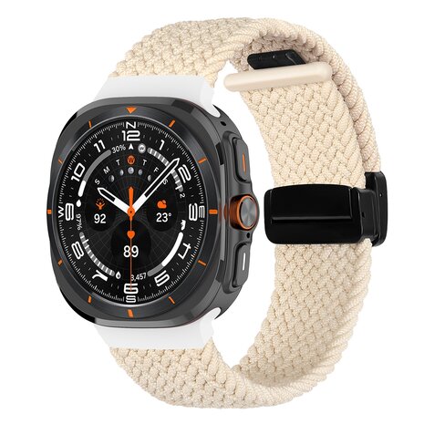 Geflochtenes Armband mit D-Schließe - Starlight - Samsung Galaxy Watch Ultra 47mm