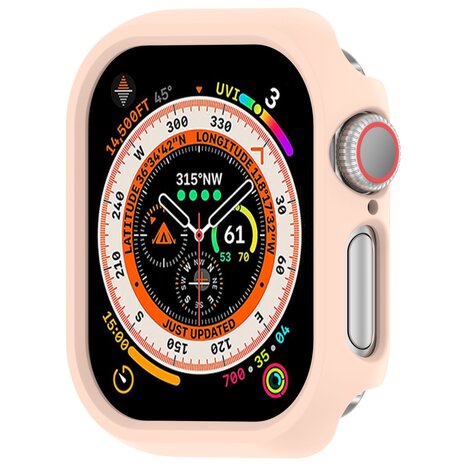 Hartschalengehäuse 46mm (offene Vorderseite) - Hellrosa - Geeignet für Apple Watch 46mm