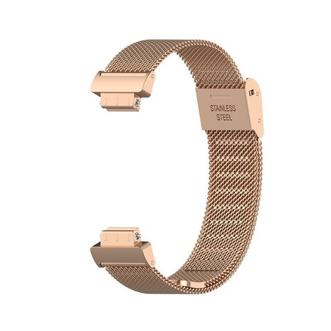 Fitbit Inspire 3 - Milanaise-Band mit Schnallenverschluss - Roségold