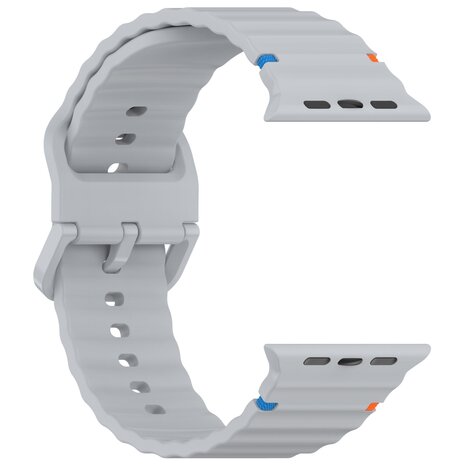 Wave Sportband - Grau - Geeignet für Apple Watch 38mm / 40mm / 41mm / 42mm