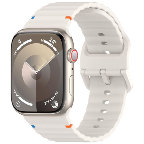 Wave Sportband - Starlight / Sternenlicht - Geeignet für Apple Watch 44mm / 45mm / 46mm / 49mm