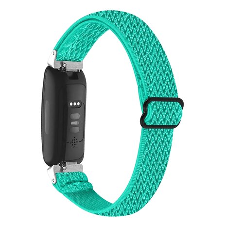 Fitbit Inspire 3 – Elastisches Solo Loop Nylonarmband - Türkis