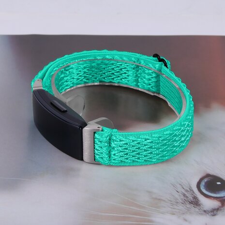Fitbit Inspire 3 – Elastisches Solo Loop Nylonarmband - Türkis