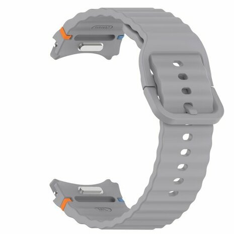 Wave Sportarmband mit Druckknopf - Größe: M/L - Dunkelgrau - Samsung Galaxy Watch 6 - 40mm & 44mm