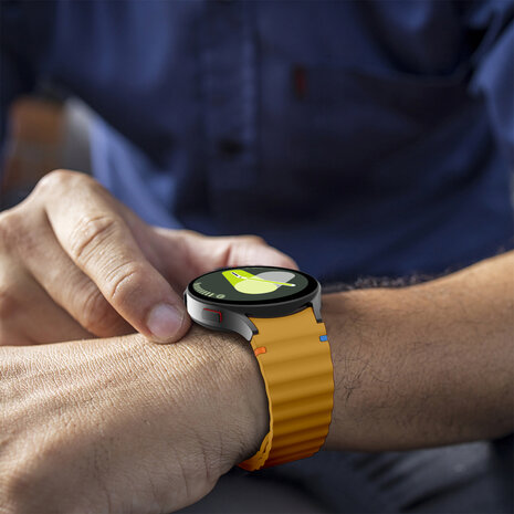 Wave Sportarmband mit Druckknopf - Größe: M/L - Ocker - Samsung Galaxy Watch 6 - 40mm & 44mm