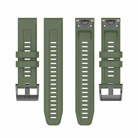Silikon-Sportarmband - Armee grün - Garmin Fenix 8 - 43mm