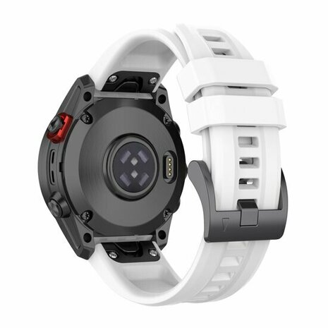 Silikon-Sportarmband - Weiß - Garmin Fenix 8 - 43mm