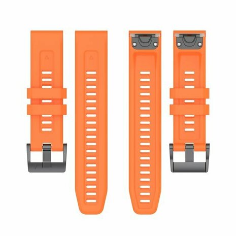 Silikon-Sportarmband - Orange - Garmin Fenix 8 - 43mm