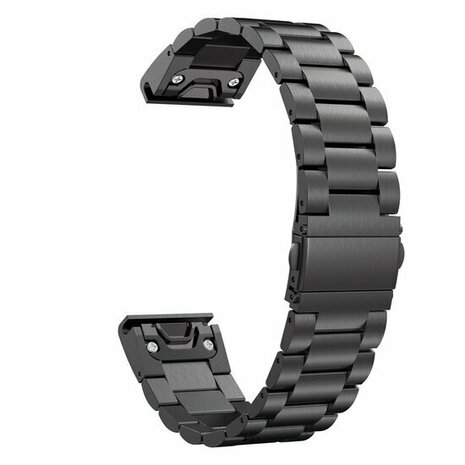Stahlgliederarmband - Schwarz - Garmin Fenix 8 - 43mm