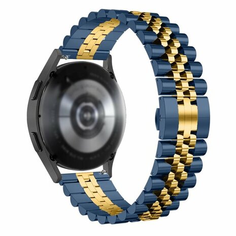 Stahlband - Dunkelblau mit Gold - Garmin Vivoactive 4 / 4L