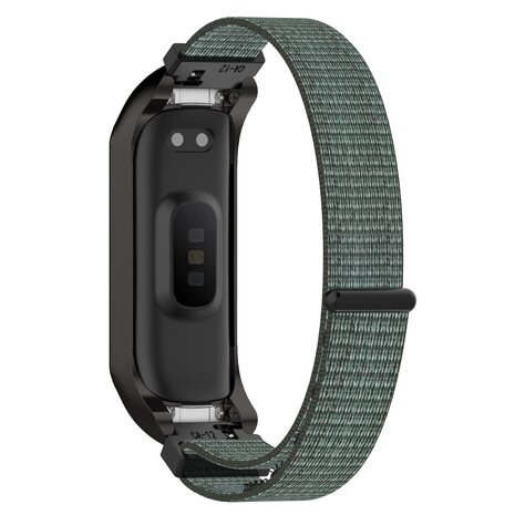 Nylon Sport Loop Armband - Grün/Grau - Samsung Galaxy Fit 2