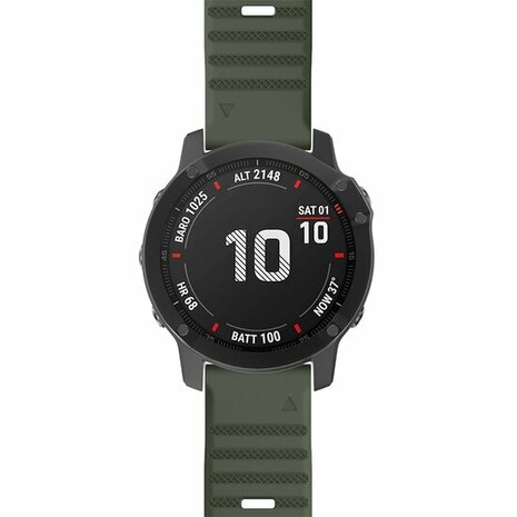 Silikonband - Armee gr&uuml;n - Garmin Fenix 8 / 8 Pro - 51mm