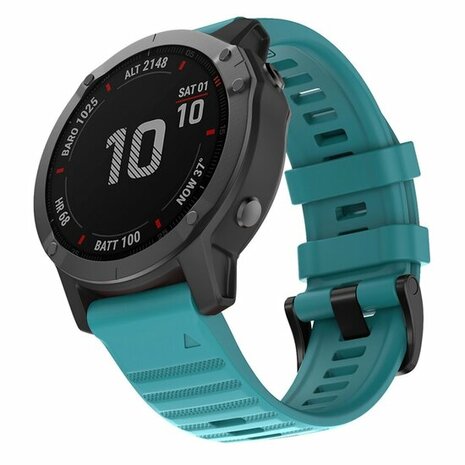 Silikonband - Blau gr&uuml;n - Garmin Fenix 8 / 8 Pro - 51mm