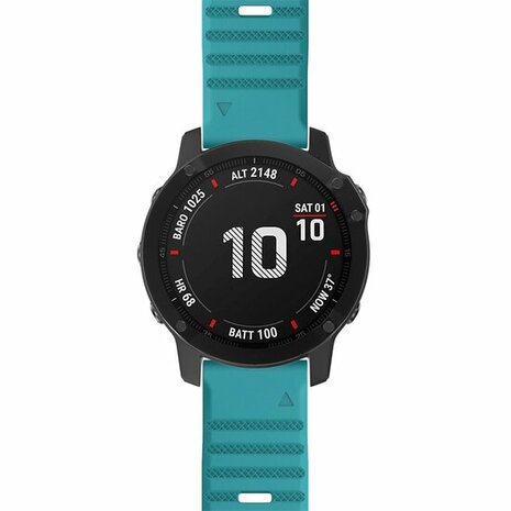 Silikonband - Blau gr&uuml;n - Garmin Fenix 8 / 8 Pro - 51mm