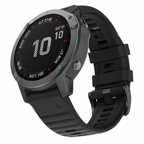 Silikonband - Schwarz - Garmin Fenix 8 / 8 Pro - 51mm