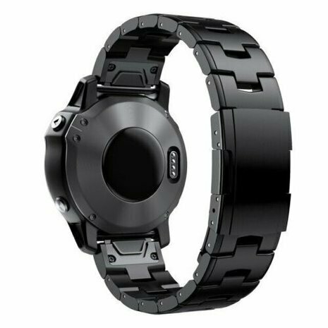 Titan-Gliederarmband - Schwarz - Garmin Fenix 8 / 8 Pro - 51mm