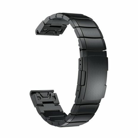 Edelstahl-Gliederarmband - Schwarz - Garmin Fenix 8 / 8 Pro - 51mm