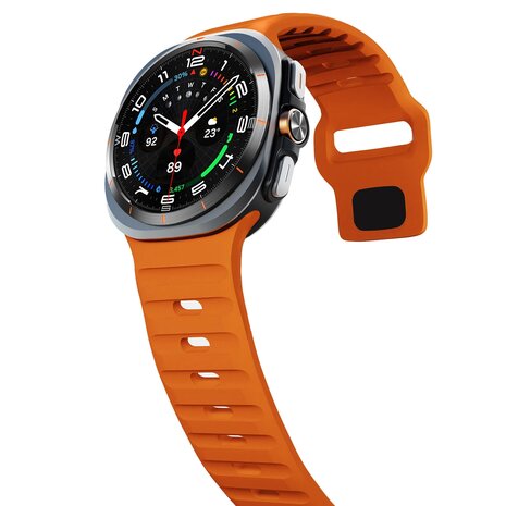 Wave Silikonarmband - Orange - Samsung Galaxy Watch Ultra 47mm