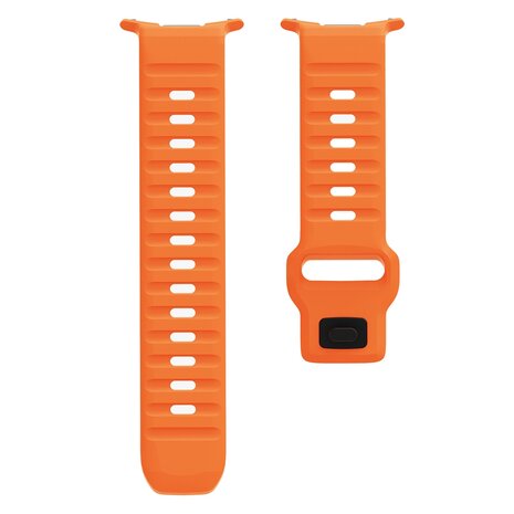 Wave Silikonarmband - Orange - Samsung Galaxy Watch Ultra 47mm